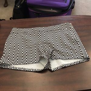 Zebra striped shorts